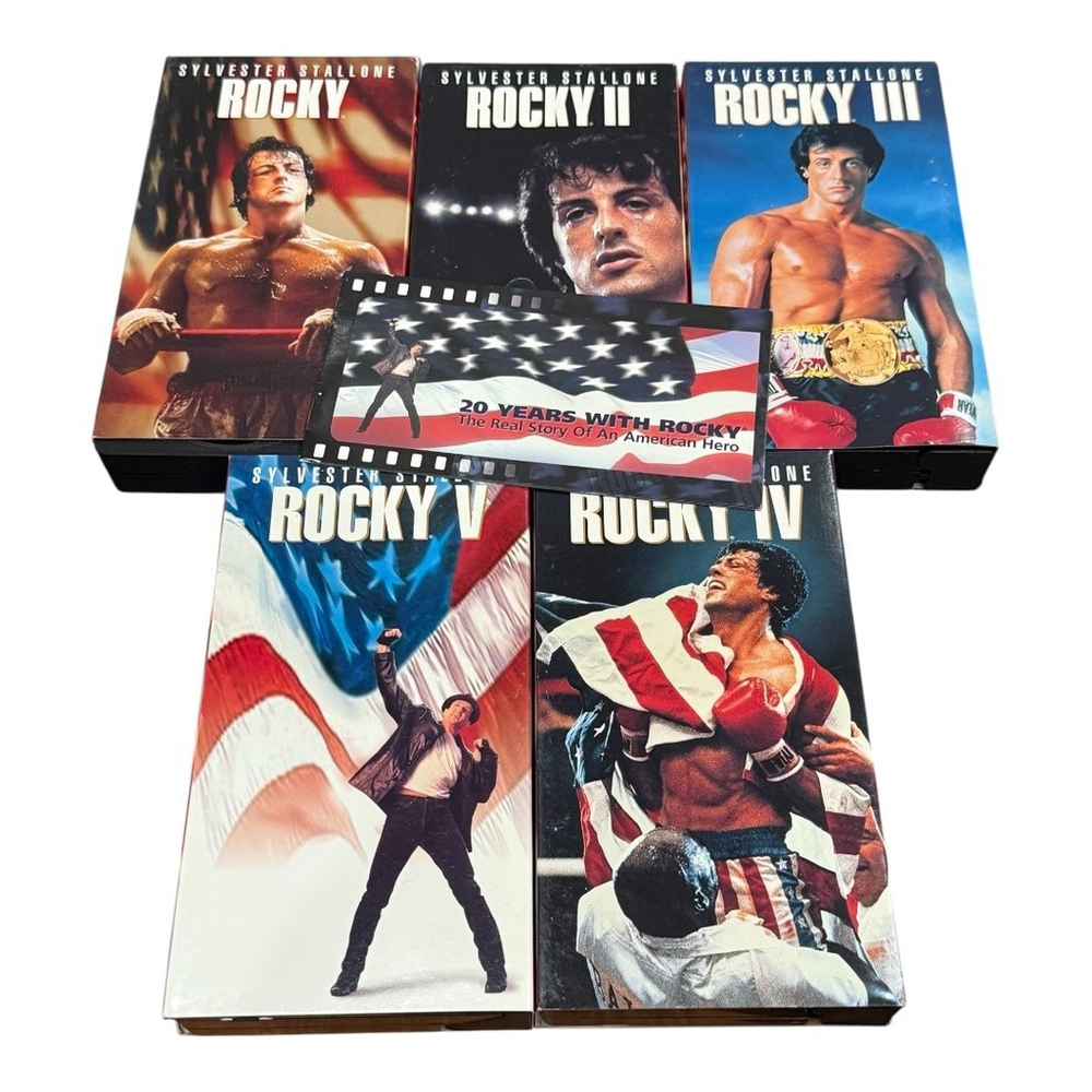 Vintage Rocky VHS 20th Anniversary Gift Set Boxed Collection Sylvester Stallone - Picture 7 of 11